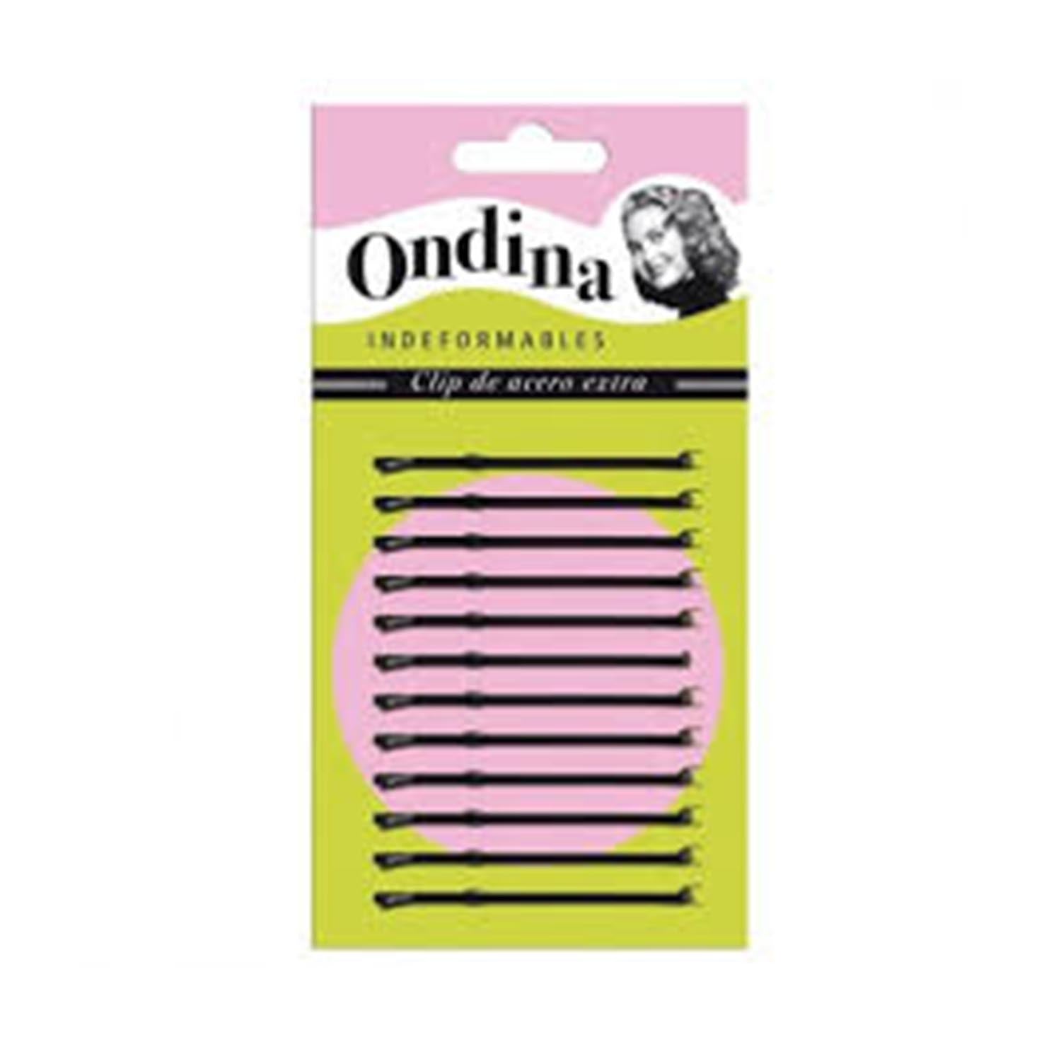 Eurostil Bola Negro Negro Clips Ondina 70Mm Carton 1Un